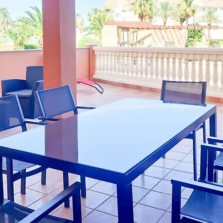 Planta Baja 1º Linea De Playa En Residencial Estrella Del Mar By Costablancarent * Dénia